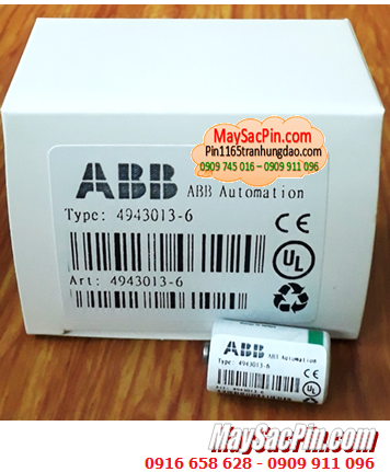 ABB 4943013-6; Pin nuôi nguồn ABB Robots ABB 4943013-6 lithium 3.6v 1200mAh /Xuất xứ PHÁP